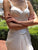 Women's Elegant Long Dress New Simple Style Summer Corset Shrinking Pleated Satin Halter Dresses