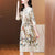 2024 Spring Summer Floral Silk Long Sleeve Midi Dress Women Boho Fashion Casual Dress Korean Elegant Luxury Festival Vestidos