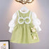 Baby Girl Dress with Bunny Accessory