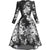 New Jacquard Dress Women Autumn Long Sleeve Party Dress O-neck  Flower Dresses Elegant Work Casual Luxury Ladies Clothing